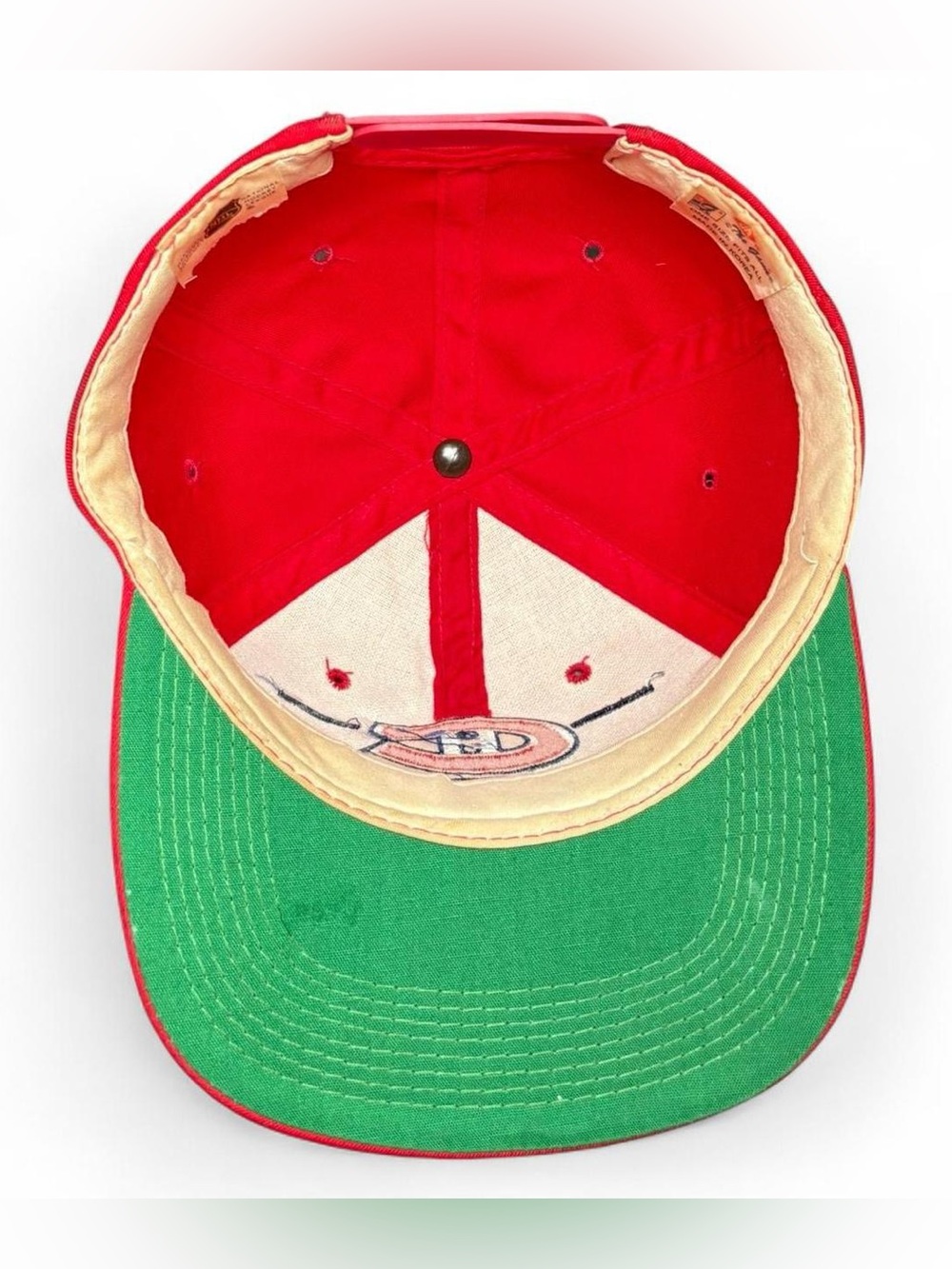 Vintage Montreal Canadiens The Game Split Bar Hat Jocelyn Thibault Signed Hat - Picture 8 of 8